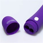 Фиолетовый классический вибратор с 12 режимами вибрации - 17 см. - фото 1424270