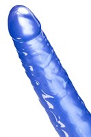 Синий двусторонний фаллоимитатор - 28,5 см. - фото 1421070
