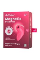 Розовый вакуум-волновой бесконтактный стимулятор клитора Magnetic Deep Pulse - фото 1417728