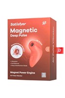 Оранжевый вакуумный стимулятор Magnetic Deep Pulse - фото 1418590