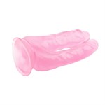 Розовый анально-вагинальный фаллоимитатор 14 Inch Dildo - 18 см. - фото 1419325
