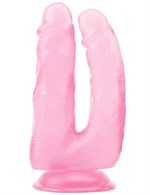 Розовый анально-вагинальный фаллоимитатор 14 Inch Dildo - 18 см. - фото 1419324