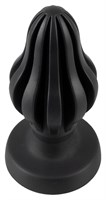 Черная анальная пробка Super Soft Butt Plug - 11,1 см. - фото 1419155