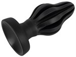 Черная анальная пробка Super Soft Butt Plug - 11,1 см. - фото 1419157