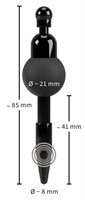 Черный уретральный вибростимулятор Vibrating Penis Plug - фото 1419166
