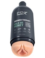 Телесный мастурбатор-вагина Shower Therapy Milk Me Honey - фото 1421086
