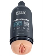 Телесный мастурбатор-вагина Shower Therapy Soothing Scrub - фото 1421092