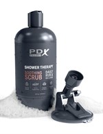 Мастурбатор-вагина цвета карамели Shower Therapy Soothing Scrub - фото 1421108