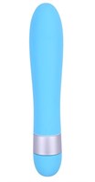 Голубой классический вибратор Precious Passion Vibrator - 17 см. - фото 1420068