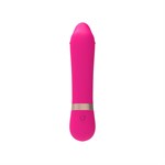 Розовый мини-вибратор для массажа G-точки Cuddly Vibe - 11,9 см. - фото 1420297