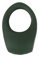 Зеленое эрекционное виброкольцо Luxurious Vibro Cock Ring - фото 1421754