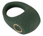Зеленое эрекционное виброкольцо Luxurious Vibro Cock Ring - фото 1421752