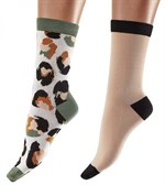 Набор из 2 пар носков Bamboo Socks - однотонные и с пятнышками 351129 - фото 668973