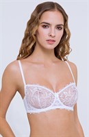 Бюстгальтер с мягкой полупрозрачной чашкой 351902