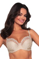 Бюстгальтер с мягкой чашкой, мелкими цветами и вышивкой 352664