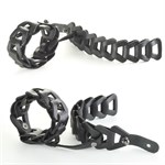 Черные кожаные наручники  Клеопатра  - фото 1421985