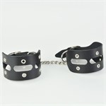 Черные кожаные наручники   Лира  - фото 1421988
