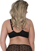 Бюстгальтер с мягкими чашками из гипюра и сетки 354118