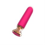 Розовый перезаряжаемый мини-вибратор - 12 см. - фото 1422761