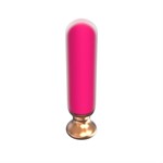 Розовый перезаряжаемый мини-вибратор - 12 см. - фото 1422762