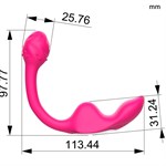 Розовый многофункциональный стимулятор для женщин - фото 1422818