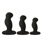 Набор из 3 черных вибровтулок Nexus G-Play+ Trio - фото 1423457