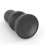 Черная анальная вибровтулка 7  King Sized Vibrating Anal Rammer - 18 см. - фото 1435230