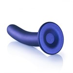 Синий фаллоимитатор Smooth G-Spot - 17,7 см. - фото 1430481