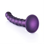 Фиолетовый фаллоимитатор Beaded G-Spot - 17 см. - фото 1430500