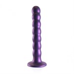 Фиолетовый фаллоимитатор Beaded G-Spot - 17 см. - фото 1430501