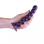 Фиолетовый фаллоимитатор Beaded G-Spot - 17 см. - фото 1430502