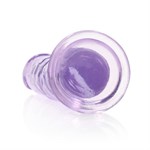 Фиолетовый фаллоимитатор Crystal Clear на присоске - 22 см. - фото 1430568