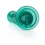 Зеленый фаллоимитатор Crystal Clear на присоске - 25 см. - фото 1430577