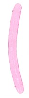 Розовый двусторонний фаллоимитатор - 45 см. - фото 1431353