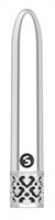 Серебристая перезаряжаемая вибропуля Shiny - 10,8 см. - фото 1431364