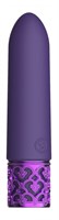 Фиолетовая перезаряжаемая вибропуля Imperial - 10 см. - фото 1431374