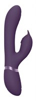 Фиолетовый вибромассажер-кролик Aimi - 22,3 см. - фото 1431395