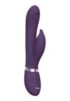 Фиолетовый вибромассажер-кролик Aimi - 22,3 см. - фото 1431394