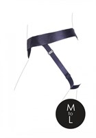Черные трусики-джоки для страпона с вибропулей - размер M-L - фото 1431457