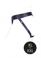 Черные трусики-джоки для страпона с вибропулей - размер XL-XXL - фото 1431465