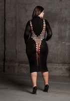 Облегающее длинное платье Carme с пикантной спинкой - фото 1431669
