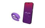 Фиолетовый вибратор для пар We-Vibe Sync O - фото 1423575
