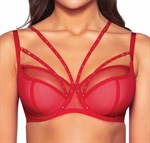 Красный бюстгальтер Pois Pois с чашками +size на косточках 357056