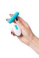 Голубая вибропуля Tnim с пультом ДУ 357057