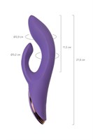 Фиолетовый вибратор-кролик Fingie с функцией Come-Hither - 21,6 см. - фото 1432162