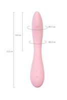 Розовый G-вибратор со стимулирующим шариком Mitzi - 21 см. - фото 1432175