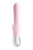 Розовый вибратор-кролик с ласкающим язычком Orali - 22 см. - фото 1432233