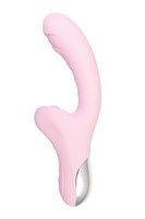 Розовый вибратор-кролик с ласкающим язычком Orali - 22 см. - фото 1432235