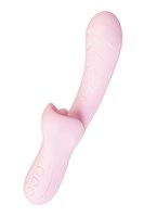 Розовый вибратор-кролик с ласкающим язычком Orali - 22 см. - фото 1432236