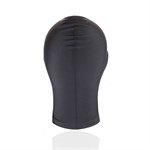 Черный текстильный шлем с прорезью для рта - фото 1427895